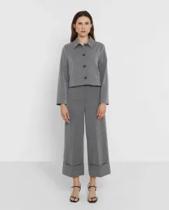 Женская короткая куртка на пуговицах Trucco, серый