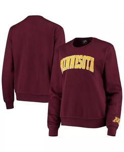 Женский пуловер-толстовка Minnesota Golden Gophers Campanile Colosseum, белый