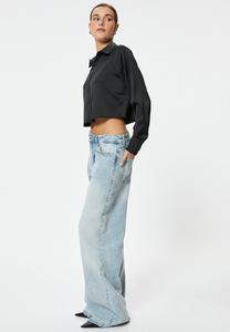 Блузка на пуговицах CROP Koton, черный