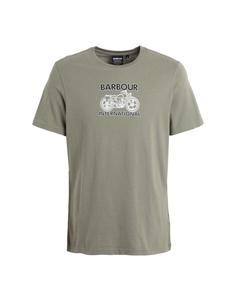 Футболка Barbour, зеленый