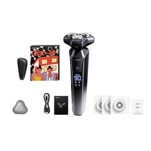 Электрическая бритва X4 Swivel Type для мужчин, полностью моющаяся, перезаряжаемая, в паре Beici, черный