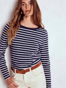 Топ в полоску Olivia Breton Boden, Navy/Ivory
