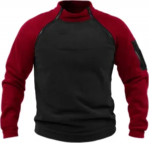 Толстовка тактическая мужская Fleece Mock Neck Pullover Baimiu