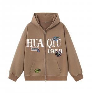 Толстовка Unisex Hooded Moderate Cardigan HUANQIU, coffee