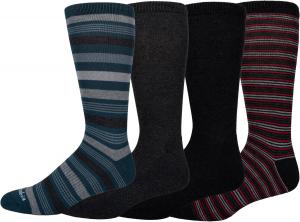 Носки Columbia mens Columbia Men's 4 Pack Everyday Quarter Socks, Grey/Black/Brown