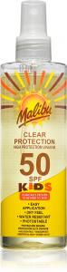 Прозрачный защитный спрей SPF 50 Malibu, vaikams 250 мл