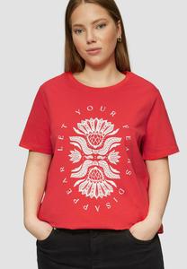 Футболка с принтом QS, красный