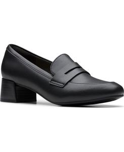 Женские туфли-слипоны Iridessa Sky Clarks, Black Leather