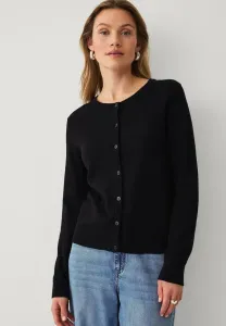 Кардиган с деталями mit gerippten Ellos Collection, Black