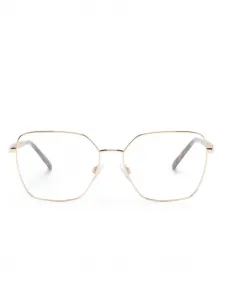 Очки в квадратной оправе черепаховой расцветки Dolce & Gabbana Eyewear, золотой