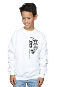 Толстовка с изображением груди Лиги справедливости DC Comics, белый