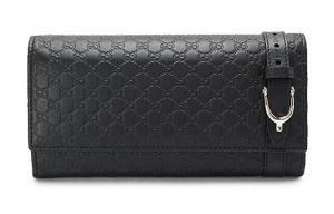 GUCCI Кожаный женский кошелёк чёрный
