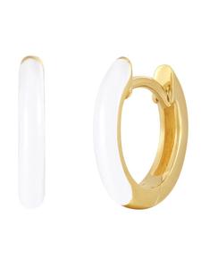 Glanzstücke München Серьги-кольца из стерлингового серебра с покрытием из желтого золота