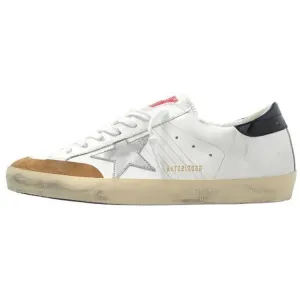 Кроссовки для скейтбординга Super-Star мужские с низким верхом белого цвета Golden Goose