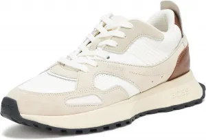 Мужские кроссовки BOSS с цветными блоками и шнуровкой, белый