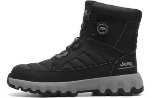Зимние ботинки Jeep стеганые на толстой подошве, черный