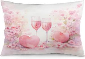 MaSiledy Наволочка-протектор "С днем матери" с шампанским и сердцами Pattern-1