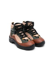 Stella McCartney Kids ботинки в стиле колор-блок, зеленый