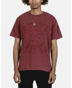 Мужская футболка State Of Morta с аппликацией, красная SAINT MORTA, No Color