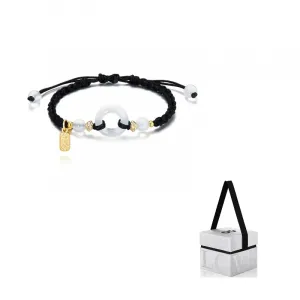 Агатовые браслеты на шнурке Unisex Zeroline, черный