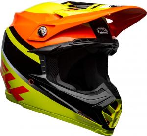 Мотоциклетные шлемы BELL Moto-9 MIPS для мотокросса, Yellow/Orange/Black