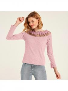 Heine Футболка с длинными рукавами нежно-розового цвета