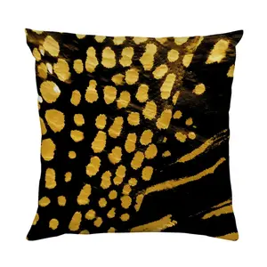 Декоративная подушка queence Абстрактный узор золото Двусторонняя наволочка для подушки, подушка 40x40 см, включая застежку-молнию Queence, Bedruckt