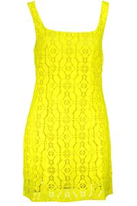 Женское платье Desigual с квадратным вырезом на бретелях, желтый