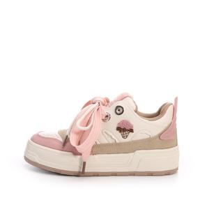 Кроссовки Cobx Skateboarding Shoes Women's Low-top Beige, цвет Ice Cream Pink