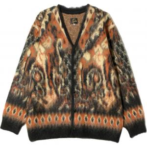 Кардиган с узором Needles, коричневый