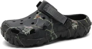 Сабо Armadillo для садоводства для женщин и мужчин, с меховой подкладкой, с памятью формы, теплые пушистые тапочки, зимние водонепроницаемые тапочки для дома и улицы, зимние теплые мягкие домашние тапочки с закрытым носком, унисекс Baimiu, черный