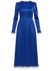 Fashionshowcase Вечернее платье 'Feather Grace' в синем цвете