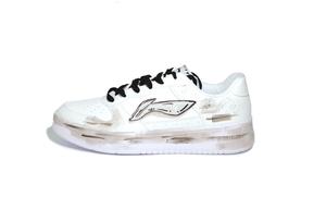 LINING Кроссовки для скейтборда Pontoon Boats, износостойкие, нескользящие, низкие, мужские, белые