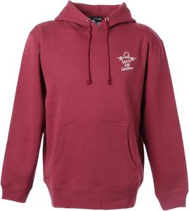 Мужская толстовка с капюшоном Thrasher TH95601 / SK8 & DESTOROY (с логотипом бренда) Классическая модель, красный/бордовый