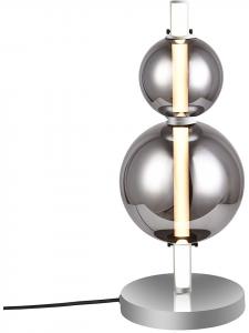 Настольная светодиодная лампа "Нова" в хромированном исполнении - класс энергоэффективности E (от A до G)