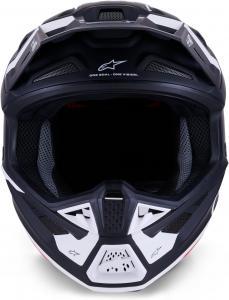 Шлем Alpinestars S-M7 Dasher ECE06/DOT, Black/White Matt