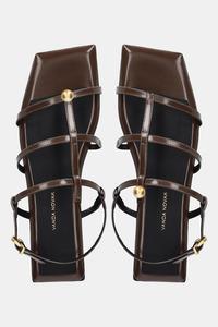 Кожаные сандалии Bianca Vanda Novak, коричневый