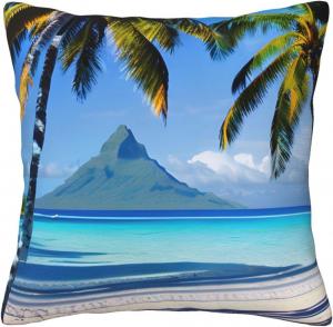 CarXs Декоративная подушка Tahiti Beaches с двусторонним принтом Tahiti Beaches