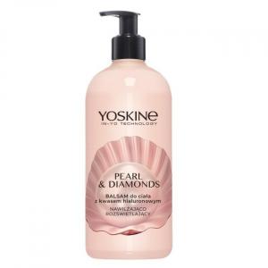 Yoskine, Pearl & Diamonds, бальзам для тела с гиалуроновой кислотой, 400мл