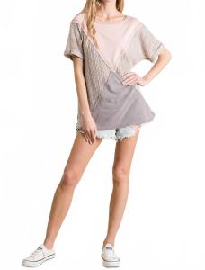 Топ с лодочкой в цвете тауп GEEGEE, Taupe