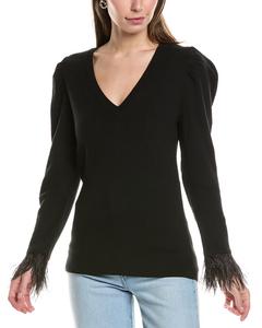 Свитер CROSBY by Mollie Burch из смесовой шерсти Teddie, черный