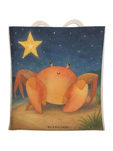 Mr. & Mrs. Panda Сумка с изображением знака зодиака Рак, без слогана, белого цвета