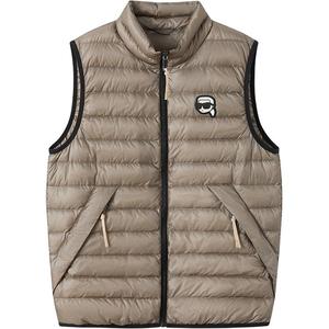 KARL LAGERFELD / Karl Lagerfeld Jeans Мужская пуховая жилетка цвета хаки