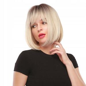 Парик блондинки с корнем Боба, женские парики из волос, inna