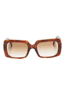 Солнцезащитные очки в прямоугольной оправе Andy Wolf, коричневый