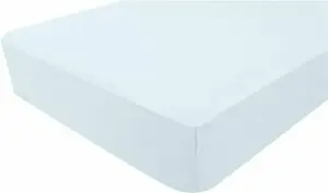 Простыня на резинке Light Jersey - 130 г/м² - 70 x 140 см - Синий DOMIVA