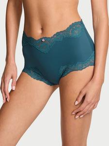 Трусики-Шорты с кружевной отделкой Dream Angels, lace trim teal haze