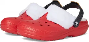 Крокс Унисекс Классические сабо с утепленной подкладкой для праздников Crocs, красный/мультиколор