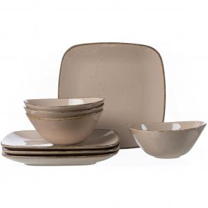 Сервиз Набор посуды CASA в винтажном стиле, 8 предметов, на 4 персоны Ritzenhoff & Breker, Nougat