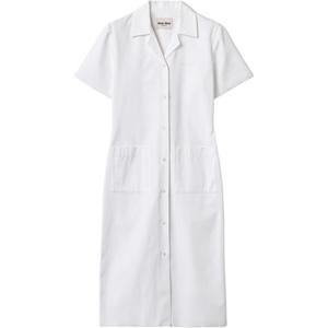 Платье с короткими рукавами женское белое Miu Miu